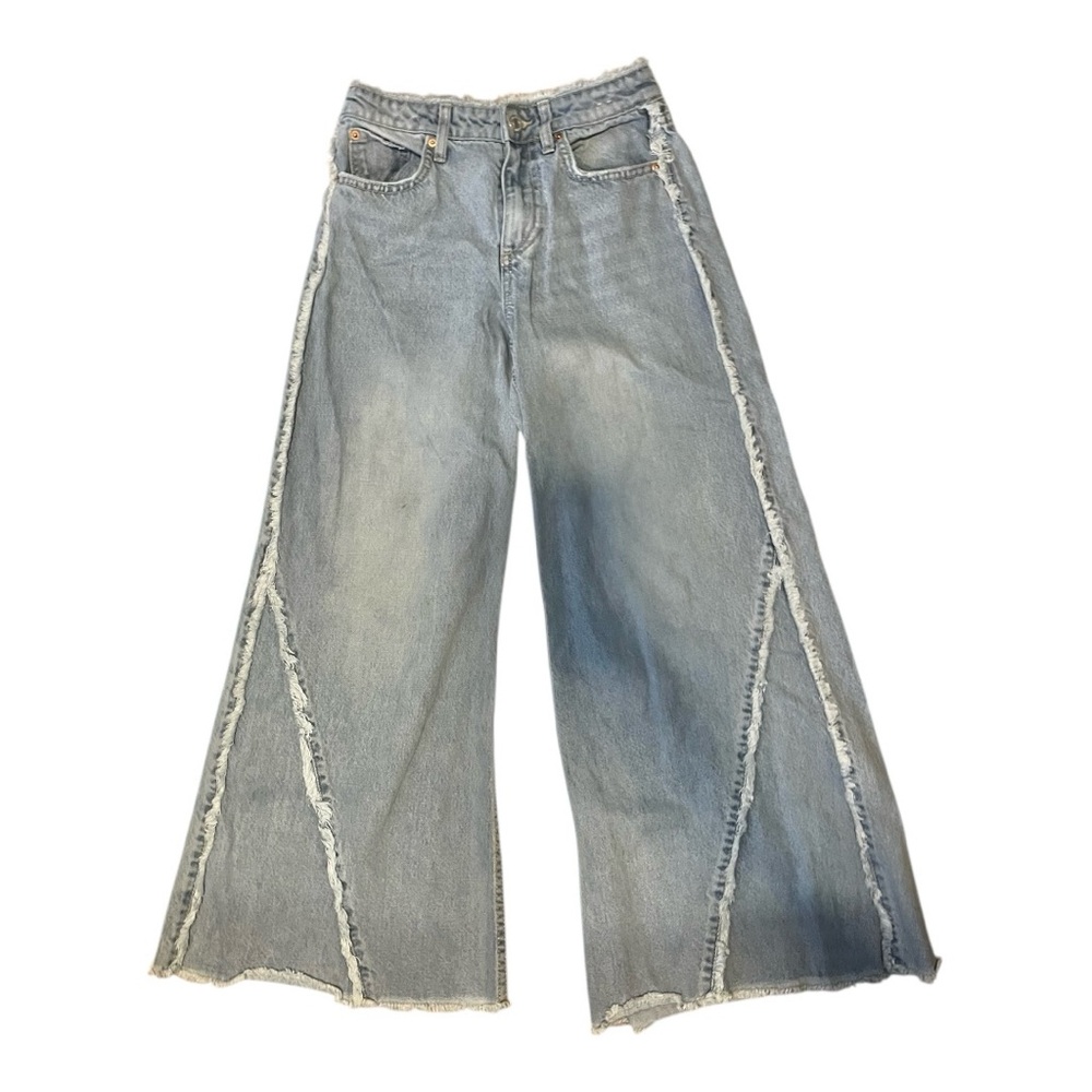 H&M Light Blue Super Wide-Leg Kids Jeans